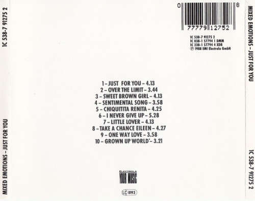Mixed Emotions - Just For You (CD)