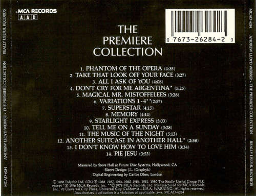The Premiere Collection - The Best Of Andrew Lloyd Webber (CD)