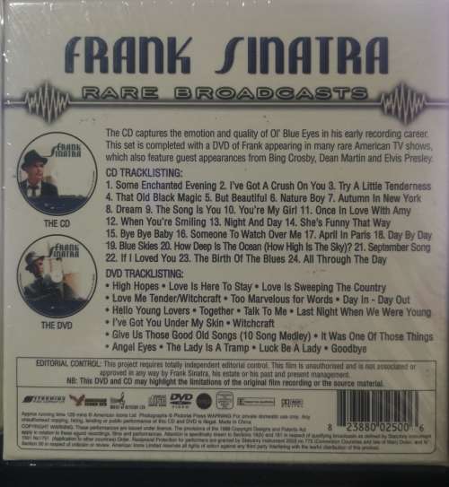 Frank Sinatra - Rare Broadcasts (CD+DVD Box Set) [New]
