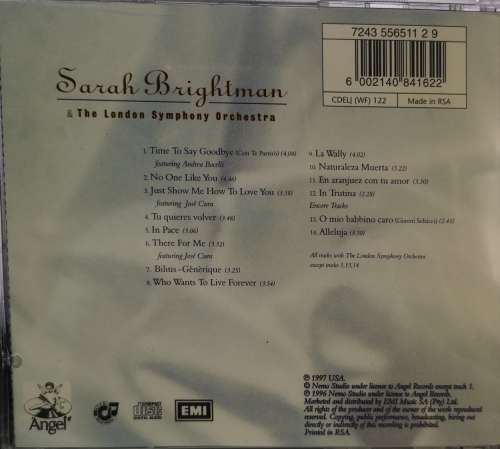 Sarah Brightman - Time To Say Goodbye (CD)