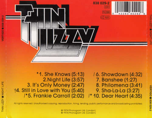 Thin Lizzy - Nightlife (CD) [New]