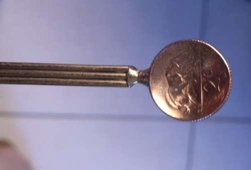 South African 2c coin spoon