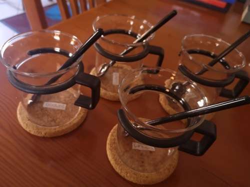 Modern Glass Coffee/Espresso Mugs 200ml (4pc)