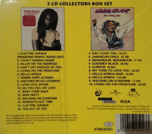 Eddy Grant - The Greatest Hits (Live at Notting Hill) (2-CD) [New!]