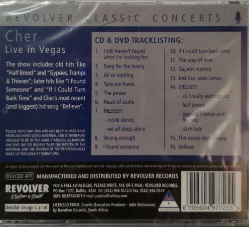 Cher - Live In Vegas (CD+DVD Combo) [New]