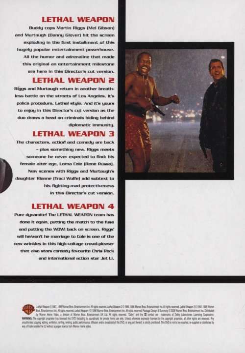 Lethal Weapon 1 - 4 (Complete Collection) (4-DVD)