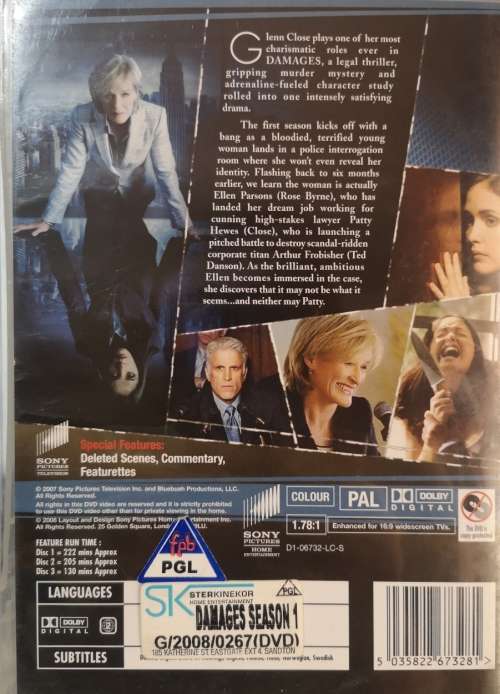 Damages - Complete First Season (3-DVD)