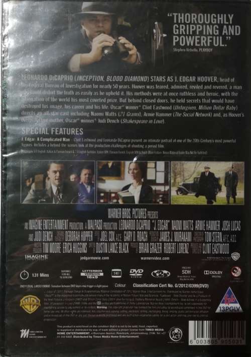 J. Edgar (DVD) [New]