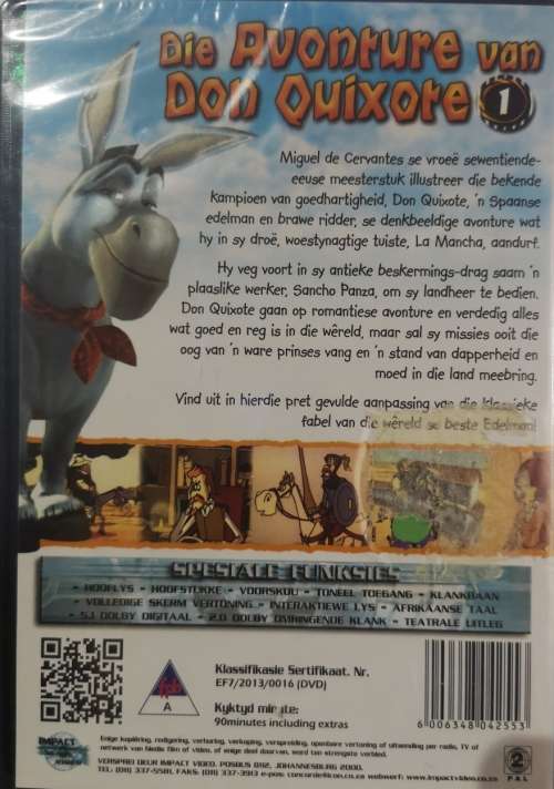 Die Advonture Van Don Quixote Deel 1 (DVD) [New]