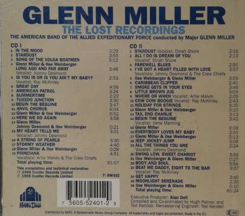 Glenn Miller - The Lost Recordings (2-CD Box Set)