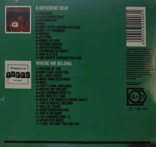 Boyzone - A Different Beat + Where We Belong (Digipack CD) [New]