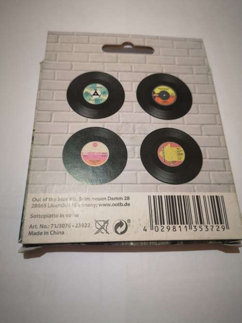 Vinyl Record Coasters Set of 4 (Set 2)