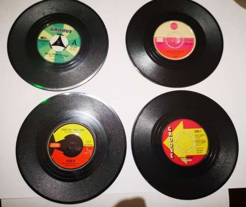 Vinyl Record Coasters Set of 4 (Set 2)