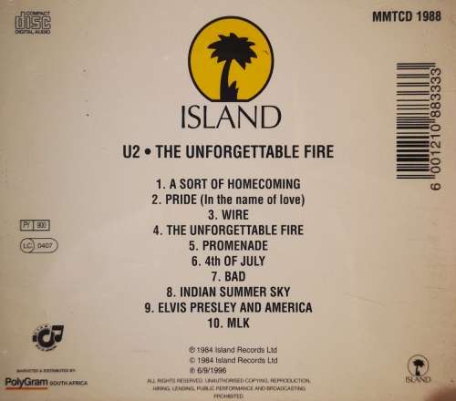 U2 - The Unforgettable Fire (CD)
