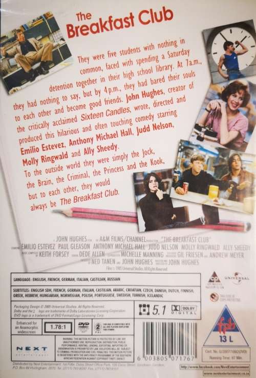 The Breakfast Club (DVD) [New]