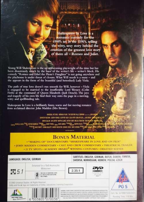 Shakespeare In Love (DVD)