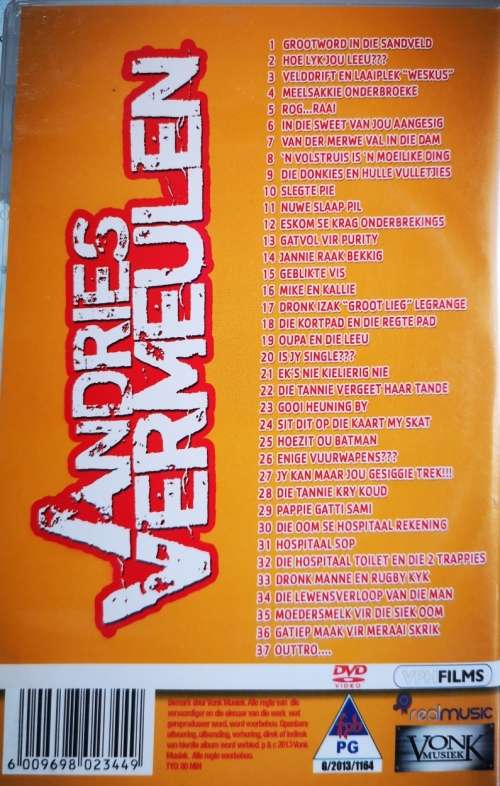 Andries Vermeulen - Lag Oopbek Saam! (DVD)