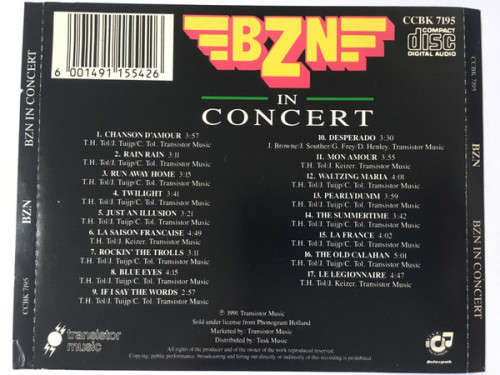 BZN - In Concert (CD)