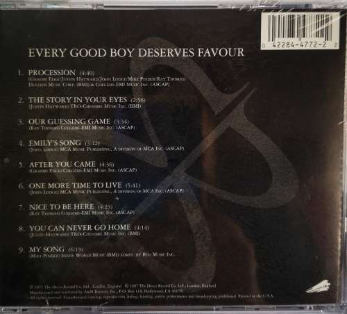 The Moody Blues - Every Good Boy Deserves Favour (CD) [New]