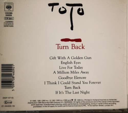 Toto - Turn Back (CBCBS84609) (CD)