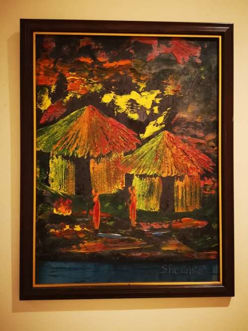 St Clare African Village 315 x 420mm