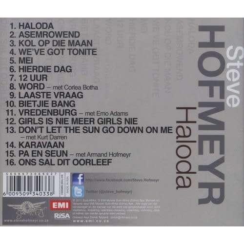 Steve Hofmeyr - Haloda (CD)