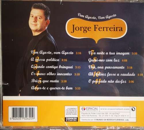Jorge Ferreira - Vem Agosto, Vem Agosto (CD) [New]