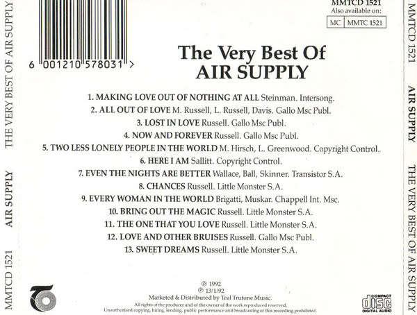Air Supply - The Very Best Of (CD)