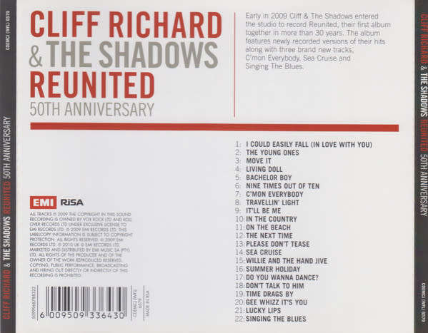 Cliff Richard & The Shadows - Reunited (50th Anniversary) (CD) [New]