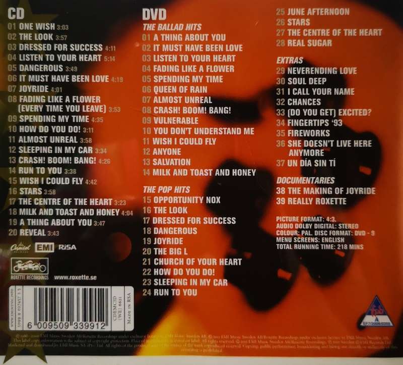 Roxette - A Collection Of Roxette Hits/Their 20 Greatest Songs & Videos! (CD+DVD)