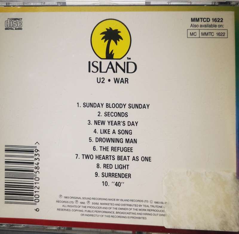 U2 - War (CD)