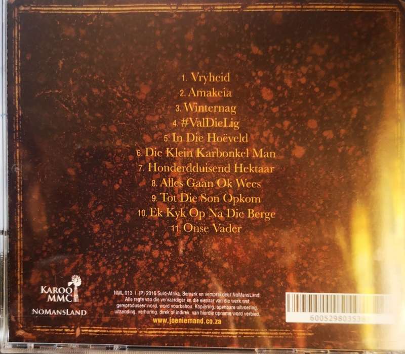 Joe Niemand - Vryheid (CD) [New]