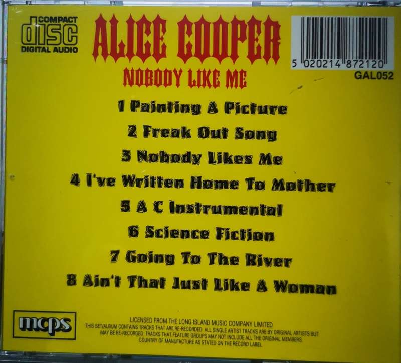 Alice Cooper - Nobody Like Me (CD)