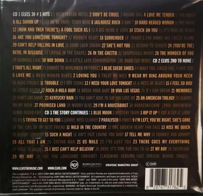 Elvis Presley - Hitstory (Digipack 3-CD /Thick Box)