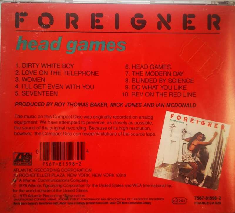 Foreigner - Head Games (CD)