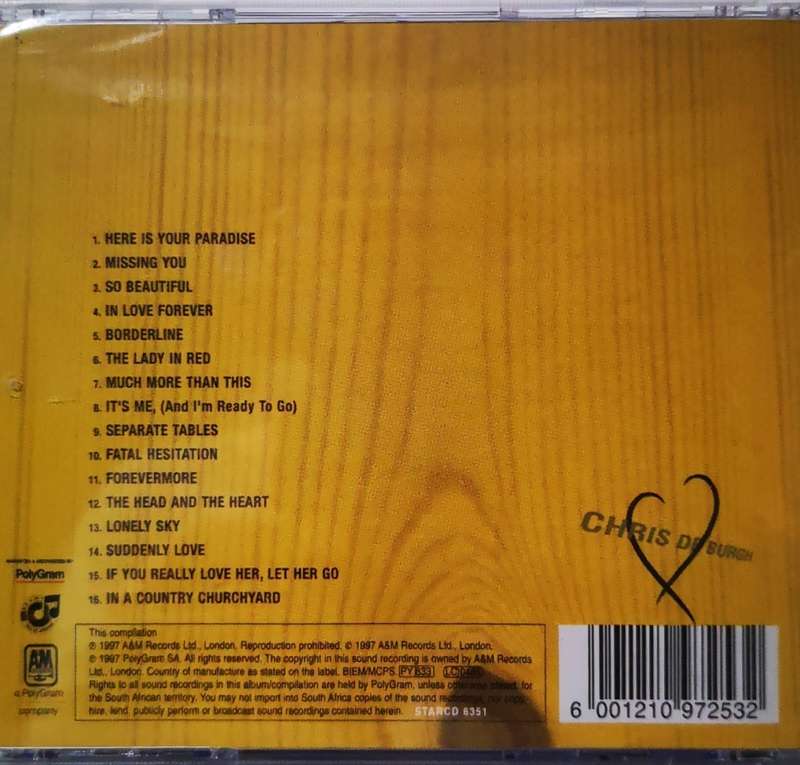 Chris de Burgh - The Love Songs (CD) [New]