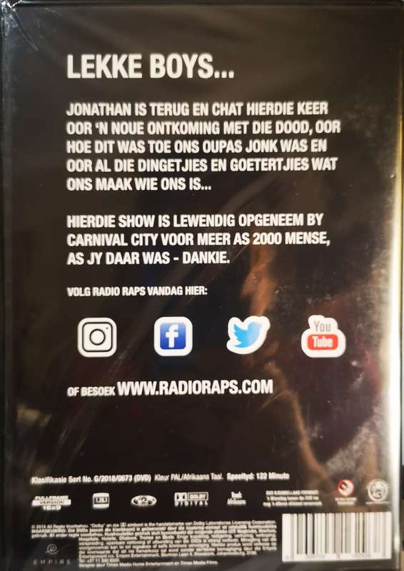 Radio Raps - Dingetjies & Goetertjies (Jonathan Live @ Carnival City) (DVD) [New]