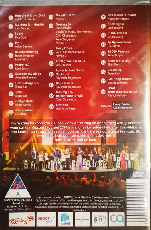 Gospel Skouspel 2014 (DVD) [New]