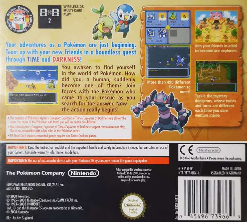 Pokemon - Mystery Dungeon Explorers of Time (Nintendo DS)