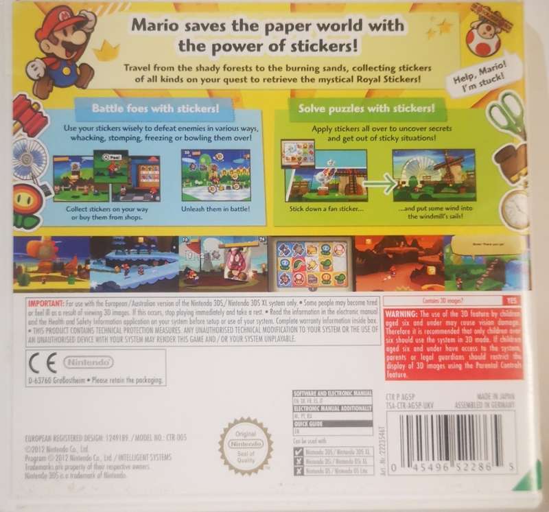 Paper Mario - Sticker Star (Nintendo 3DS)