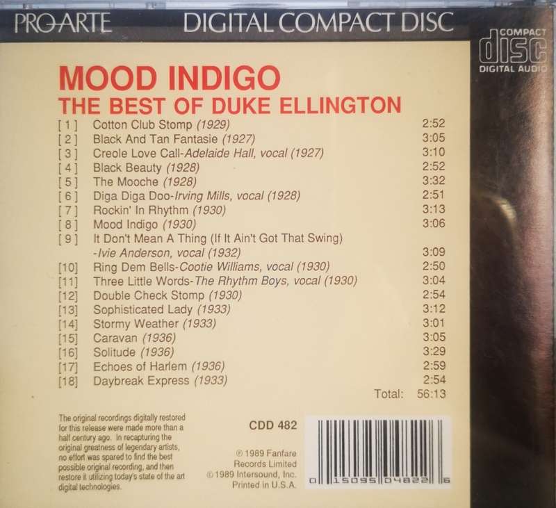 Duke Ellington - Mood Indigo (CD)