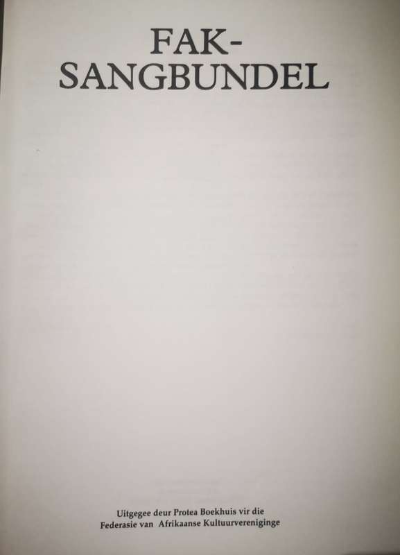 FAK-Sangbundel (Book)