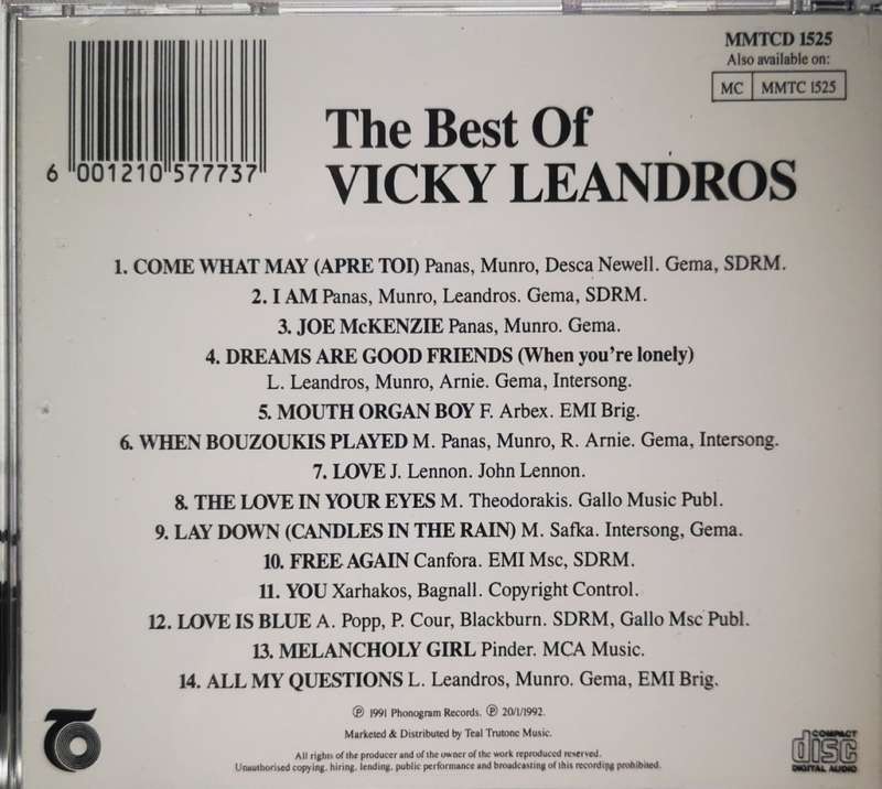 Vicky Leandros - Greatest Hits (CD)
