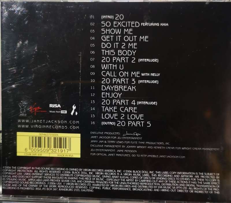 Janet - 20 Y.O. CD