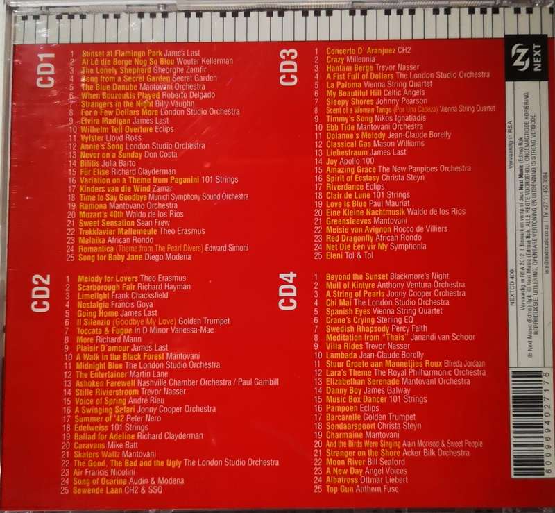 Huisgenoot - 100 Instrumentale Gunstelinge (4-CD)