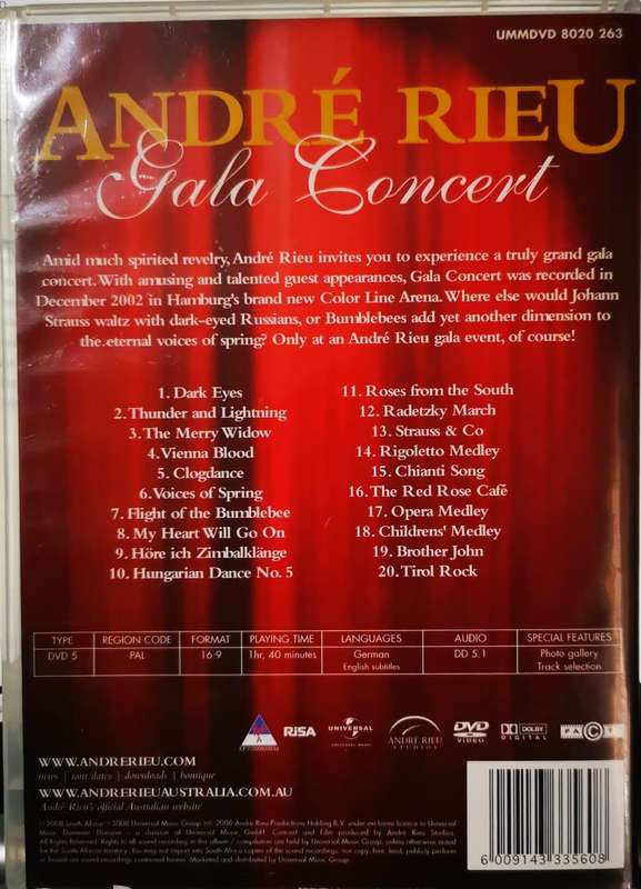 Andre Rieu - Gala Concert (2003) (DVD)