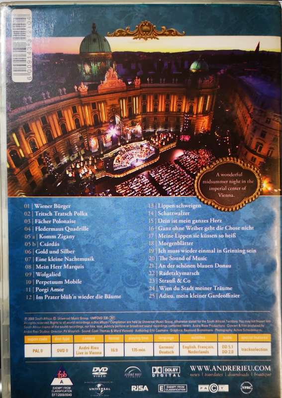 Andre Rieu - Live in Vienna (2007) (DVD)
