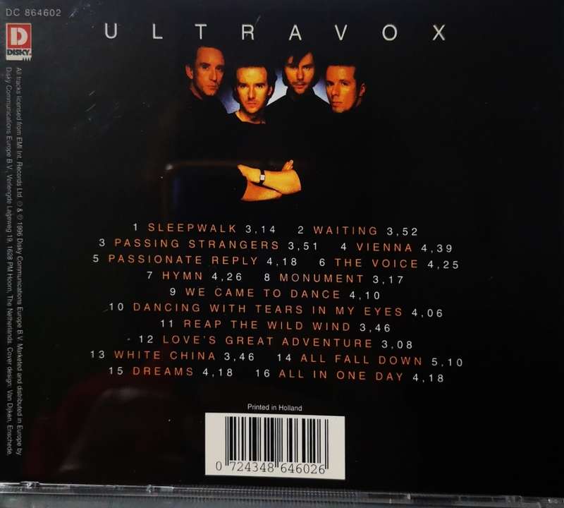 Ultravox - Dancing With Tears In My Eyes (CD)