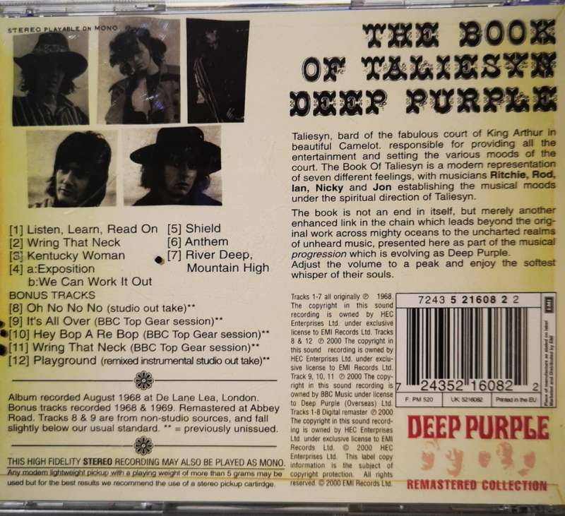 Deep Purple - The Book Of Taliesyn (CD)