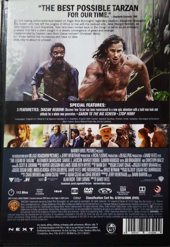 The Legend Of Tarzan (2016) (DVD)